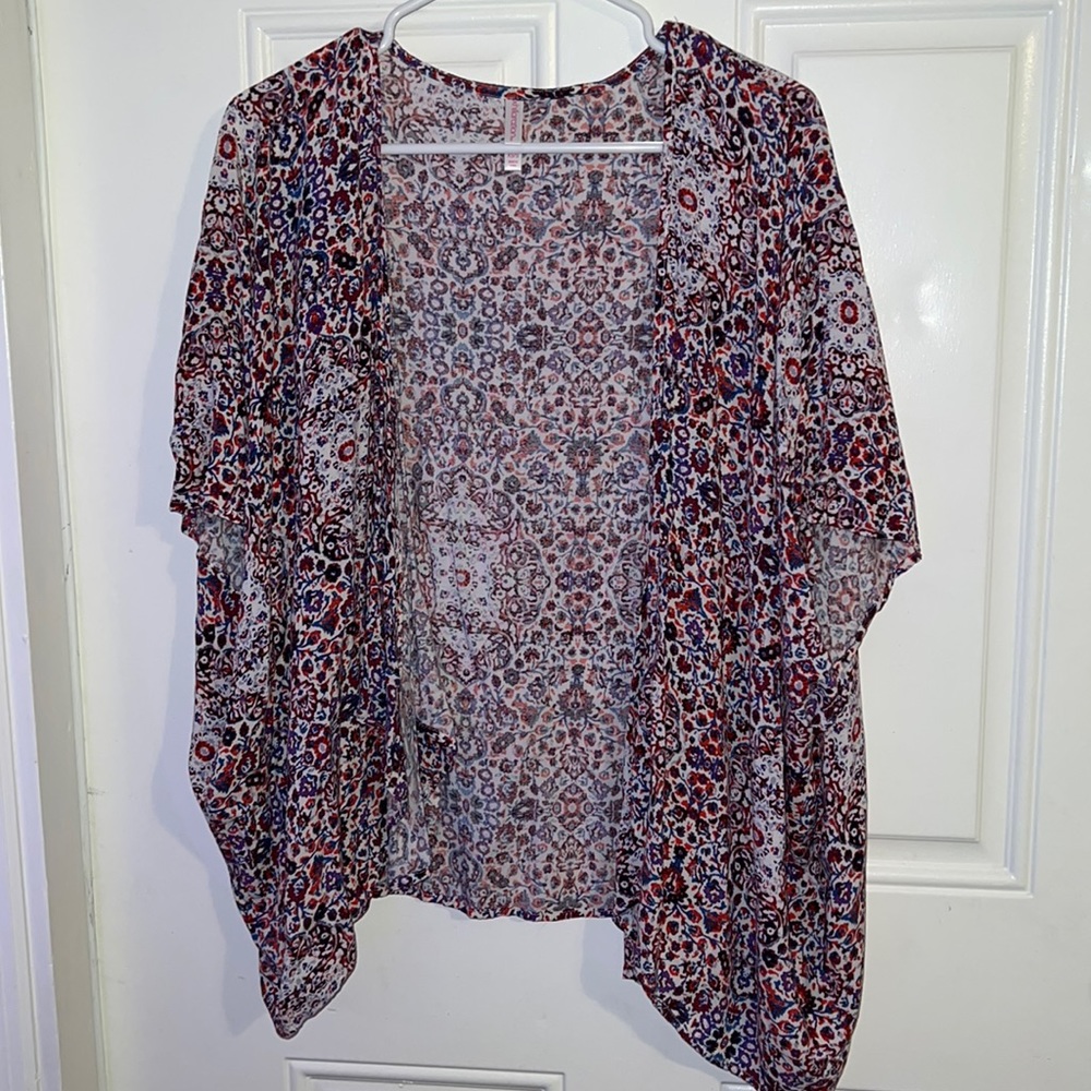 Colorful Print Kimono